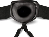 Blush Novelties Dr Skin Hollow Strap On Dildo Black 15.2cm Strap On Sextoys